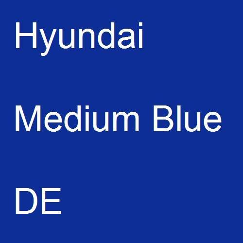 Hyundai, Medium Blue, DE.